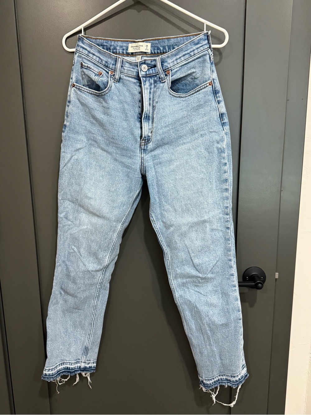 Abercrombie & Fitch Light Blue Relaxed Straight Jeans